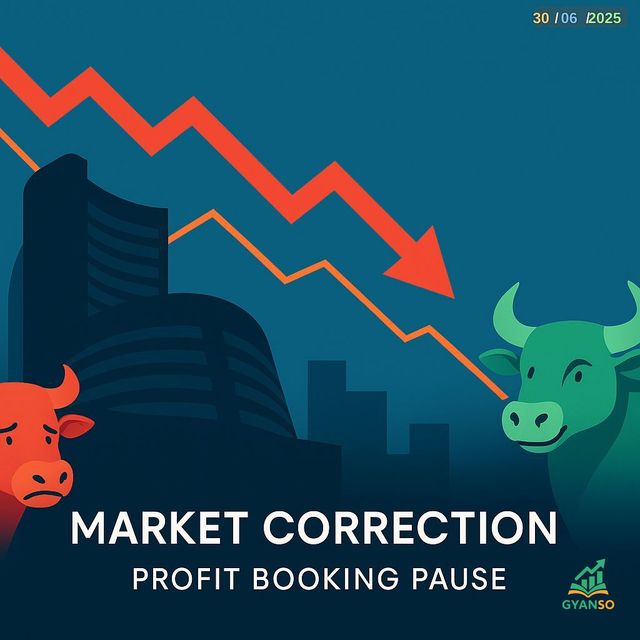 चार दिन की तेजी पर लगा ब्रेक, Profit Booking के दबाव में गिरे Sensex और Nifty